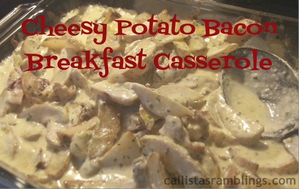 Cheesy Potato Bacon Breakfast Casserole
