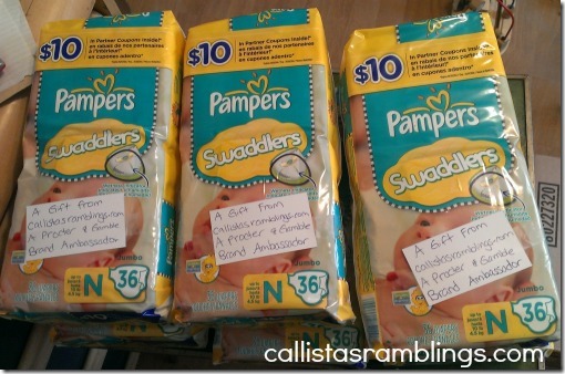 Pampers Swaddlers Gift from Callista's Ramblings