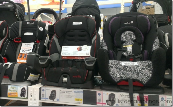 Car Seats at Walmart (Part of the Polysporin #EczemaAndMe #shop)