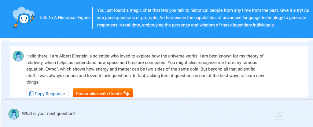 Talk to a Historical Figure