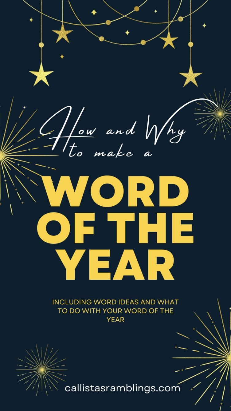 How and Why to Make a Word of the Year