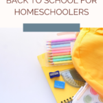 Here are some back to school homeschool activities you CAN do.