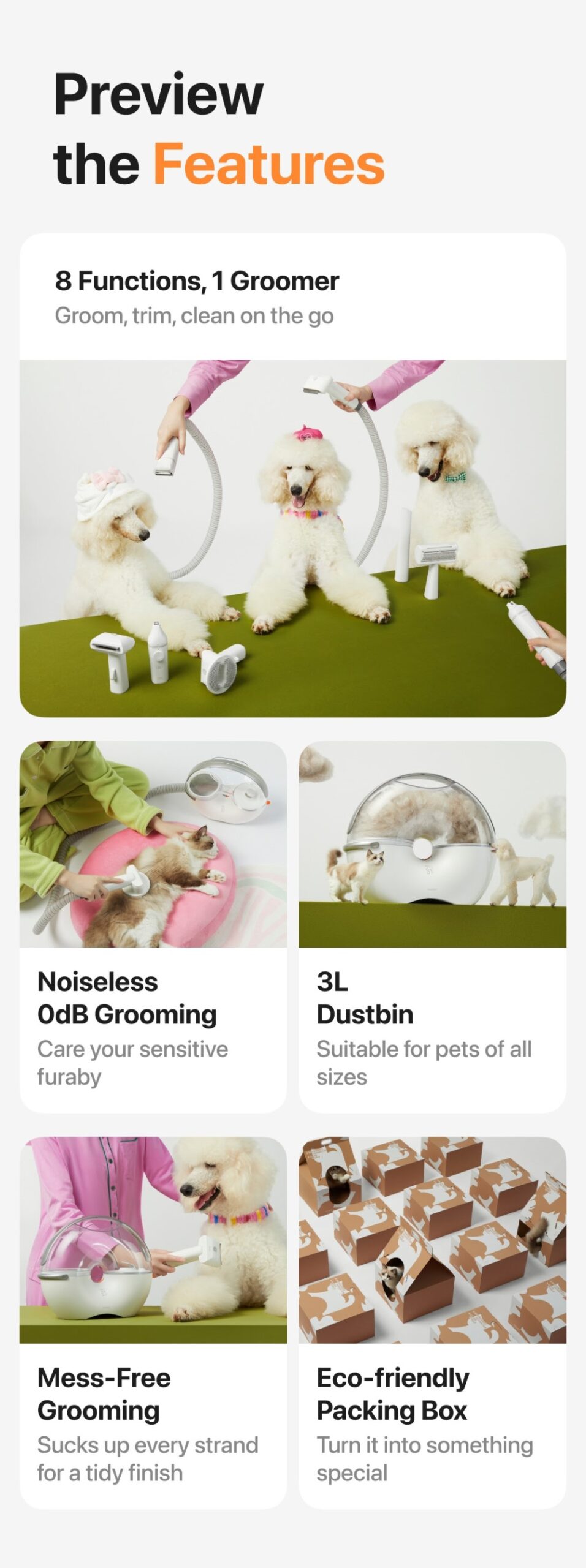 Neakasa by Neabot S1 Pro Pet Grooming Kit